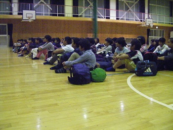 帰着式の様子